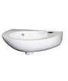 Nuie Melbourne Round 350mm Wall Hung Cloakroom Basin - 1 TH - White