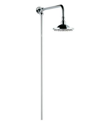 Old London Shower Kits Rigid Riser Kit, Durable & Stylish Round Shower Head with Hose in Chrome