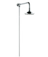 Old London Shower Kits Rigid Riser Kit, Durable & Stylish Round Shower Head with Hose in Chrome
