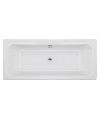 Nuie Ascott Rectangular Double Ended Bath - 1800mm x 800mm - White