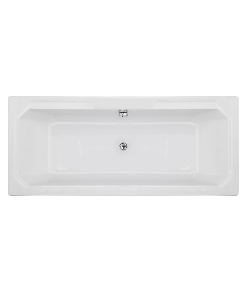 Nuie Ascott Rectangular Double Ended Bath - 1800mm x 800mm - White