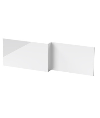 Hudson Reed Square Shower Bath Panel, Durable Waterproof Bath Side Panel for, Cut-to-Size Flat Pack for Modern Bathrooms in P...