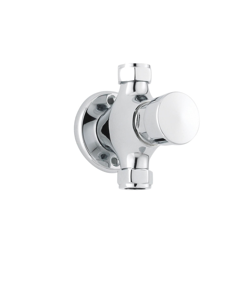Nuie Self Closing Non-Concussive Exposed Shower Valve - Chrome