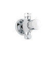 Nuie Self Closing Non-Concussive Exposed Shower Valve - Chrome