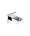 Nuie Square Shower Wall Bracket - Chrome