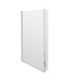 Nuie Pacific Hinged Shower Bath Screen - 1430mm x 795mm - Polished Chrome