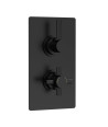 Hudson Reed Tec Pura Twin Thermostatic Concealed Shower Valve with Diverter, Minimalist Sleek Design, Modern Bathroom Control...