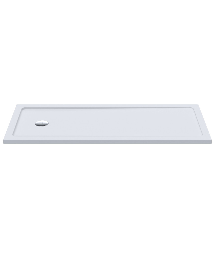 Nuie Slip Resistant 1700mm x 700mm Bath Replacement Rectangular Shower Tray - White