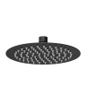 Hudson Reed Fixed Shower Heads Fixed Head, Round Minimalist Design, Stylish Shower Head in Matt Black