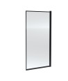 Nuie Square Bath Shower Screen, Durable Toughened Glass with Reversible Glass Bath Shower Panel for Straight Baths, Modern Ba...