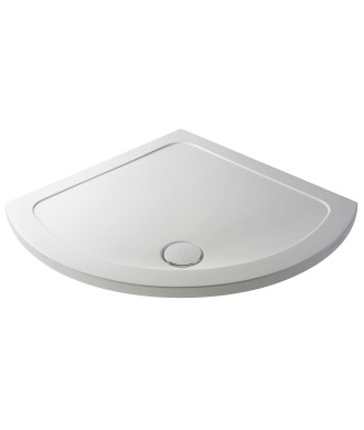 Nuie Pearlstone 914mm x 914mm Quadrant Shower Tray - White