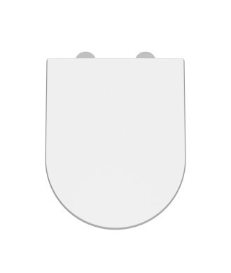 Nuie Asselby Soft Close Toilet Seat With Quick Release Hinges - White