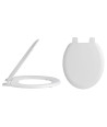 Nuie Standard Close Toilet Seat With Plastic Hinges - White