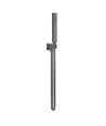 Nuie Windon Square Pencil Shower Handset with Hose and Bracket - Brushed Gun Metal
