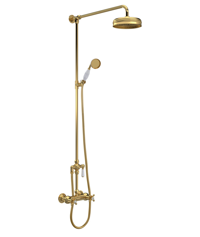 Old London Shower Kits Traditional Thermostatic Shower Valve & Kit, Ideal for Traditional Showers & Stylish Bathrooms, Brushe...