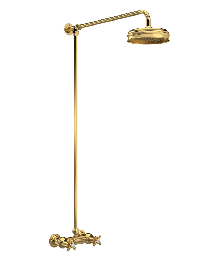 Old London Shower Kits Traditional Thermostatic Shower Valve & Kit, Ideal for Traditional Showers & Stylish Bathrooms, Brushe...