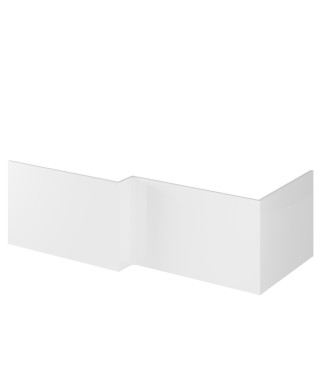 Hudson Reed Fusion Shower Bath End Panel, Durable Modern End Panel for Straight Baths, Co-ordinated Bathroom Side Panels in P...