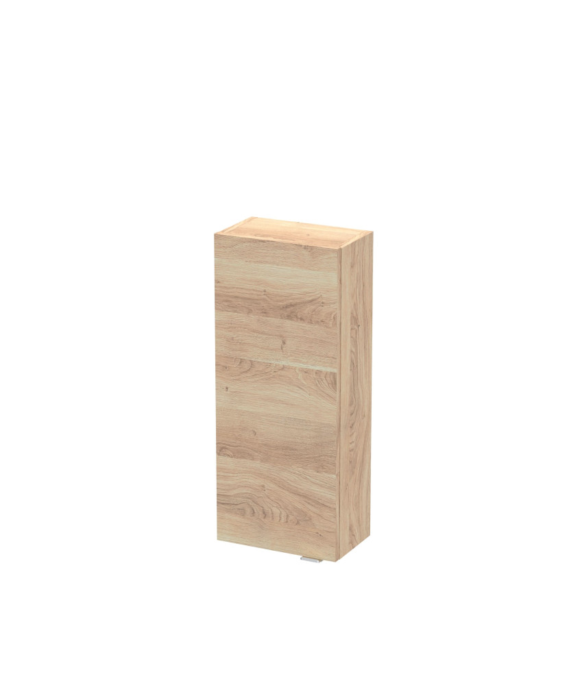 Hudson Reed Fusion Wall Hung 1 Soft Close Door Unit without Basin, Modern Bathroom Furniture in Bleached Oak Finish, 300mm