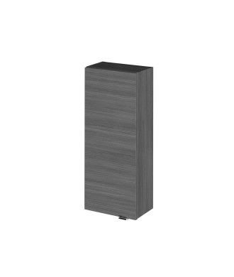 Hudson Reed Fusion Wall Hung 1 Soft Close Door Cabinet without Basin, Modern Bathroom Cabinet in Anthracite Woodgrain Finish,...