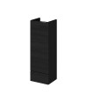Hudson Reed Fusion Compact Floor Standing 1 Soft Close Door Base Unit without Basin, Modern Bathroom Furniture in Charcoal Bl...