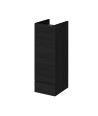 Hudson Reed Fusion Floor Standing 1 Soft Close Door Base Unit without Basin, Modern Bathroom Cabinet in Charcoal Black Finish...