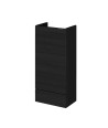 Hudson Reed Fusion Floor Standing 1 Door Compact Base Unit without Basin, Modern Bathroom Furniture in Charcoal Black Finish,...
