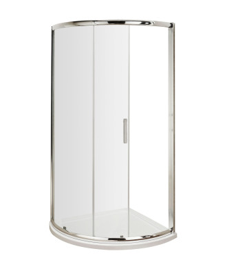 Nuie Pacific 860mm Single Entry Quadrant Shower Enclosure - Chrome