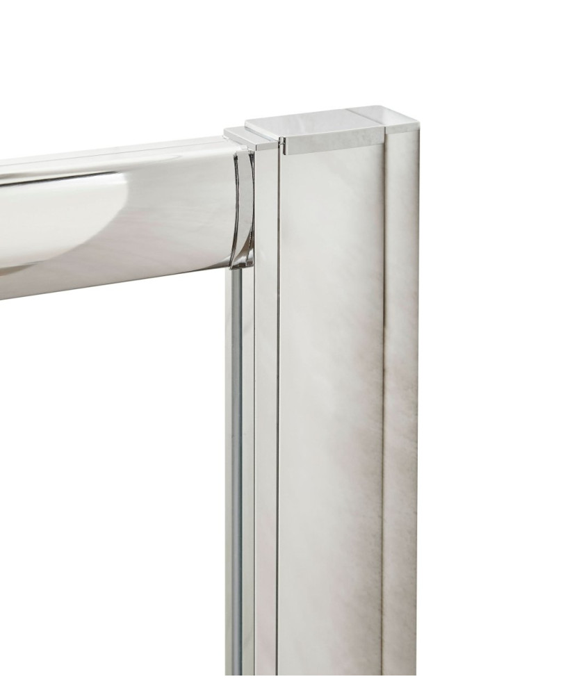 Hudson Reed Shower Profile Extension Kit, Modern Aluminium Bathroom Accessory Enclosures in Polished Chrome Finish, 1900mm
