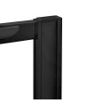 Hudson Reed Shower Profile Extension Kit, Modern Aluminium Bathroom Accessory Enclosures in Matt Black Finish, 1900mm