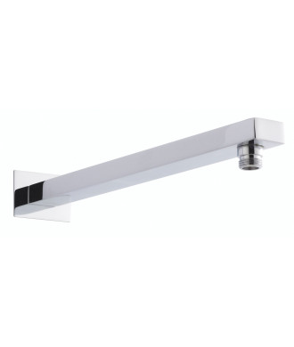 Hudson Reed Fixed Shower Heads Wall-Mounted Arm, Durable Shower Accessories for Modern Bathrooms, Chrome, 410mmX62mmX62mm