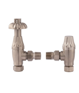 The Old London Thermostatic Radiator Valve Pack in Satin Nickel brings classic style and reliable temperature control to your...