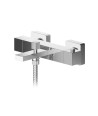 Nuie Sanford Wall Mounted Thermostatic Bath Shower Mixer Tap - Chrome