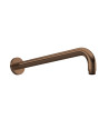 Nuie Wall Hung Shower Arm, Brushed Bronze, Durable Shower Accessories for Modern Bathrooms, 400mmX85mmX60mm