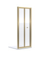 Nuie Rene Bi-Fold Shower Door, Durable Toughened Glass Space-Saving Folding Screen, Reversible Fit Bifold Shower Enclosure or...