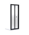 Nuie Rene Bi-Fold Shower Door, Durable Toughened Glass Space-Saving Folding Screen, Reversible Fit Bifold Shower Enclosure or...