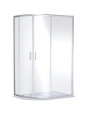 Nuie Rene Offset Quadrant Shower Enclosure, Durable Sliding Doors Glass Shower Screen in Chrome Finish, 1900 x 1000 x 800mm