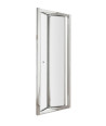 Hudson Reed Ella Bi-Folding Shower Door, Aluminium Frame Space-Saving Bifold Shower Screen Enclosure in Chrome, 1850 x 760mm