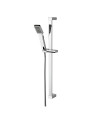 Nuie 700mm High Square Slider Rail Shower Kit - Chrome