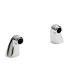 Nuie Round Bath Tap Inlet Leg - 45mm Wide - Chrome
