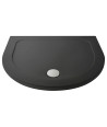Nuie 1050mm x 950mm D-Shaped Shower Tray - Slate Grey