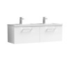 1200 WH 2-Drawer Vanity & Double Basin