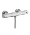 Nuie Bottom Outlet Minimalist Thermostatic Bar Shower Valve - Chrome