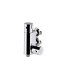 Nuie Bottom Outlet Vertical Thermostatic Bar Shower Valve - Chrome