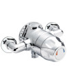 Nuie Sequential Club Handle Thermostatic Exposed Shower Valve - Chrome
