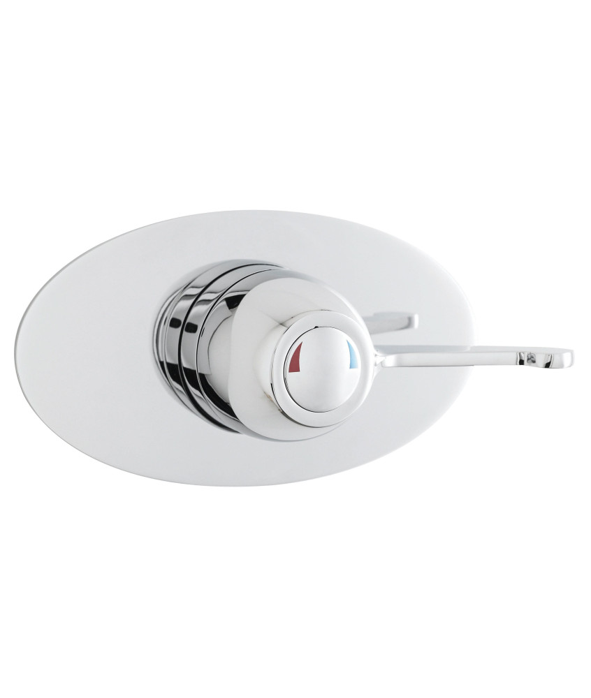 Nuie Sequential Club Handle Concealed Shower Valve - Chrome