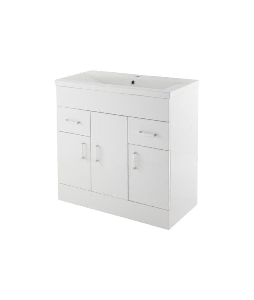 White Minimalist 1000mm Basin Unit
