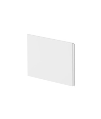 Nuie P Shaped Shower Bath End Panel - 700mm - White