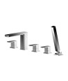 Nuie Windon 5-Hole Bath Shower Mixer Tap - Chrome