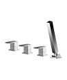 Nuie Windon 4-Hole Bath Shower Mixer Tap - Chrome