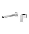 Nuie Windon 2-Hole Wall Mounted Basin Mixer Tap - Chrome